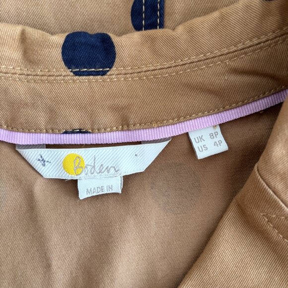 Boden Edith Midi Dress Camel Polka Dot - Picture 9 of 9